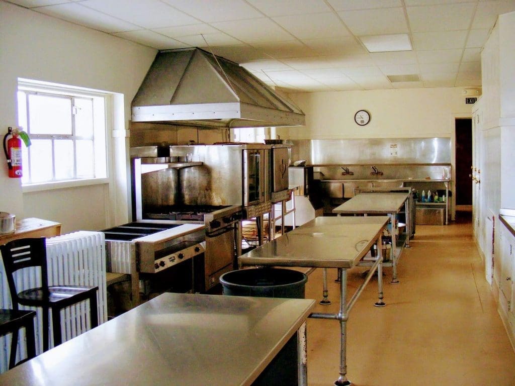 Commercial kitchen at Highlands Event Center Denver